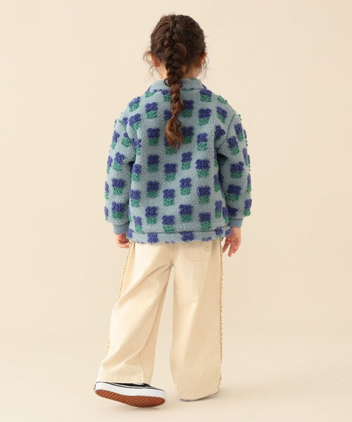 [BEAMS mini] 빔스 미니 키즈 워셔블 자카드 보아 블루종 2026FW - 삭스 블루 04