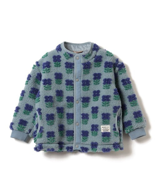 [BEAMS mini] 빔스 미니 키즈 워셔블 자카드 보아 블루종 2026FW - 삭스 블루 01