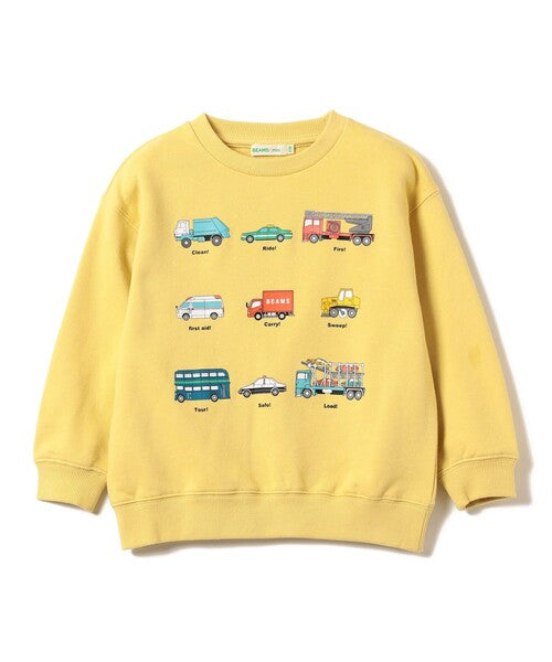 [BEAMS mini] 빔스 미니 키즈 워킹 카 스웨트셔츠 2026FW - 라이트 옐로우 01