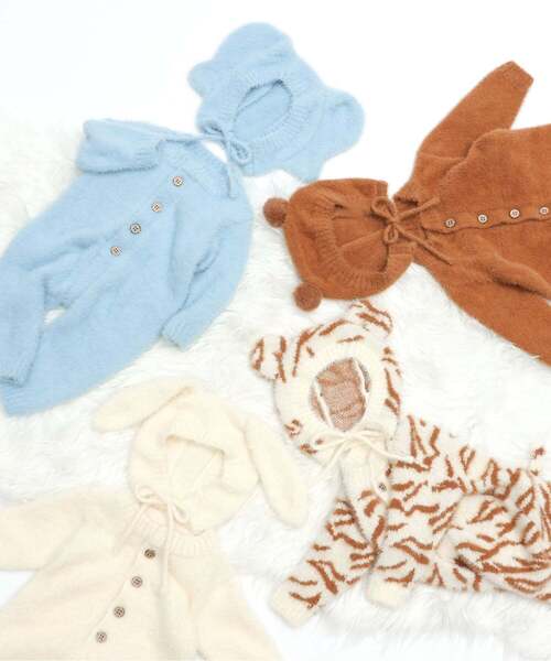 [BREEZE] 브리즈 베이비 FUN!FAN!ANIMAL 샤기 커버올 & 보닛 | source:111393672_b_08