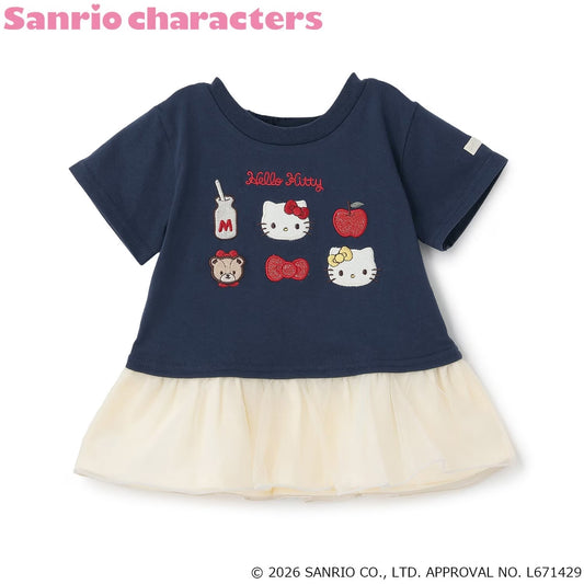 [petit main] Petit Main Kids Sanrio Tulle Layered T-Shirt