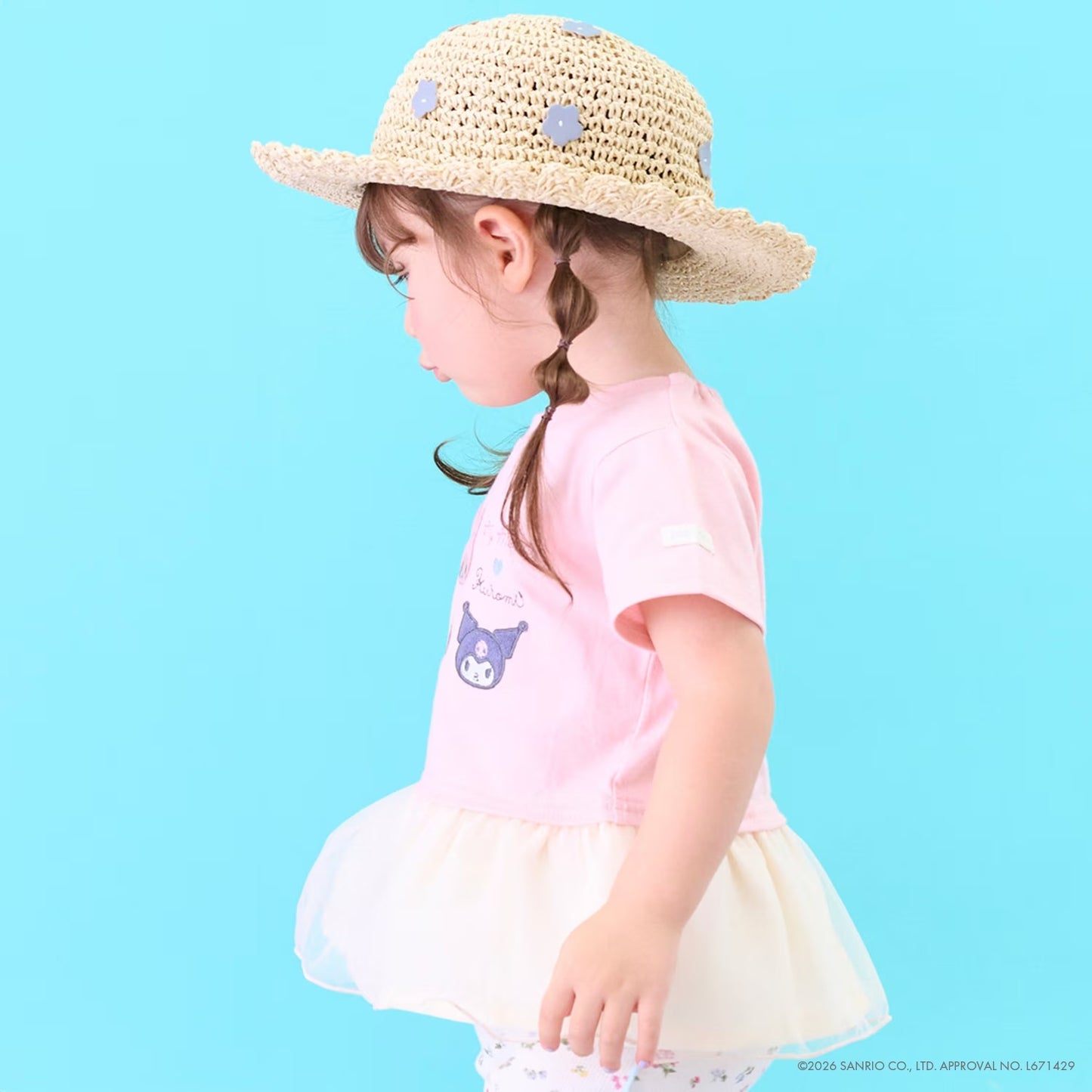[petit main] Petit Main Kids Sanrio Tulle Layered T-Shirt