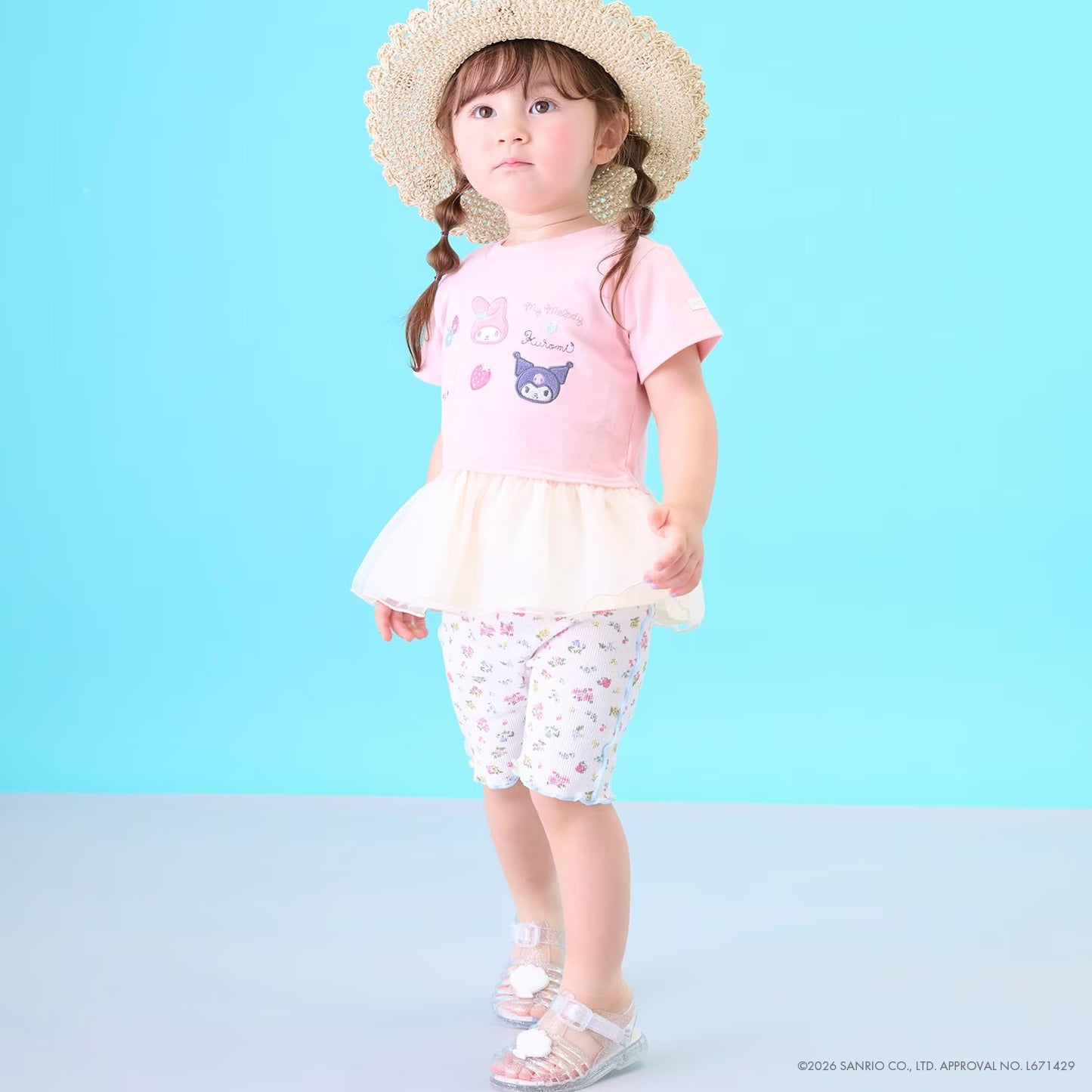 [petit main] Petit Main Kids Sanrio Tulle Layered T-Shirt
