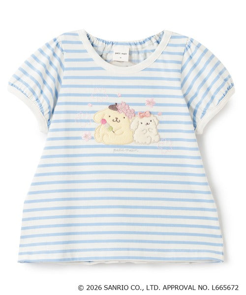 [petit main] 쁘띠마인 키즈 산리오 캐릭터 벚꽃놀이 반팔티