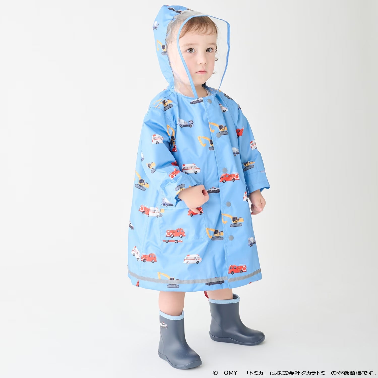[petit main] 키즈 토미카 레인코트