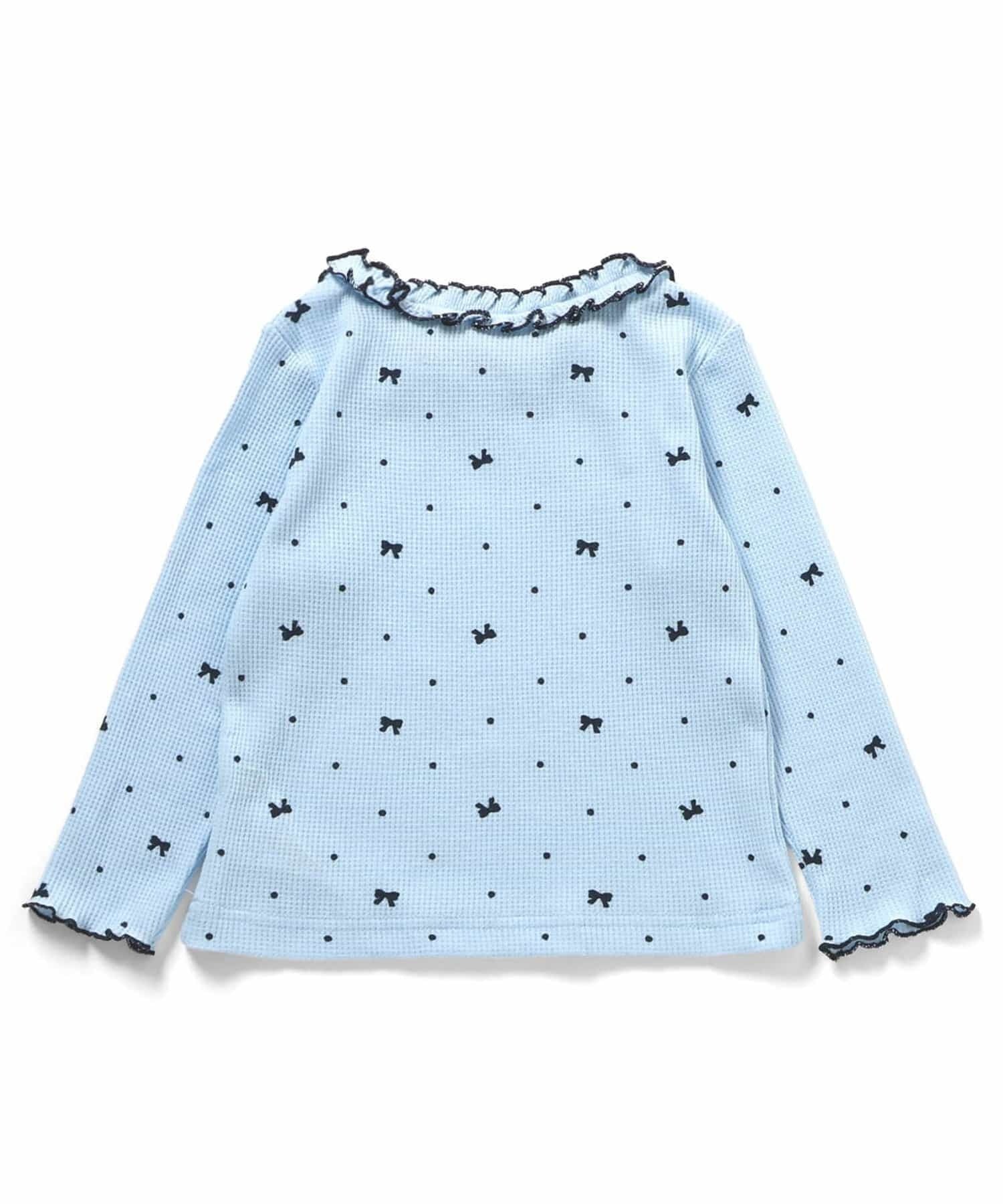 [apres les cours] 키즈 프릴 카라 와플 메로 티셔츠