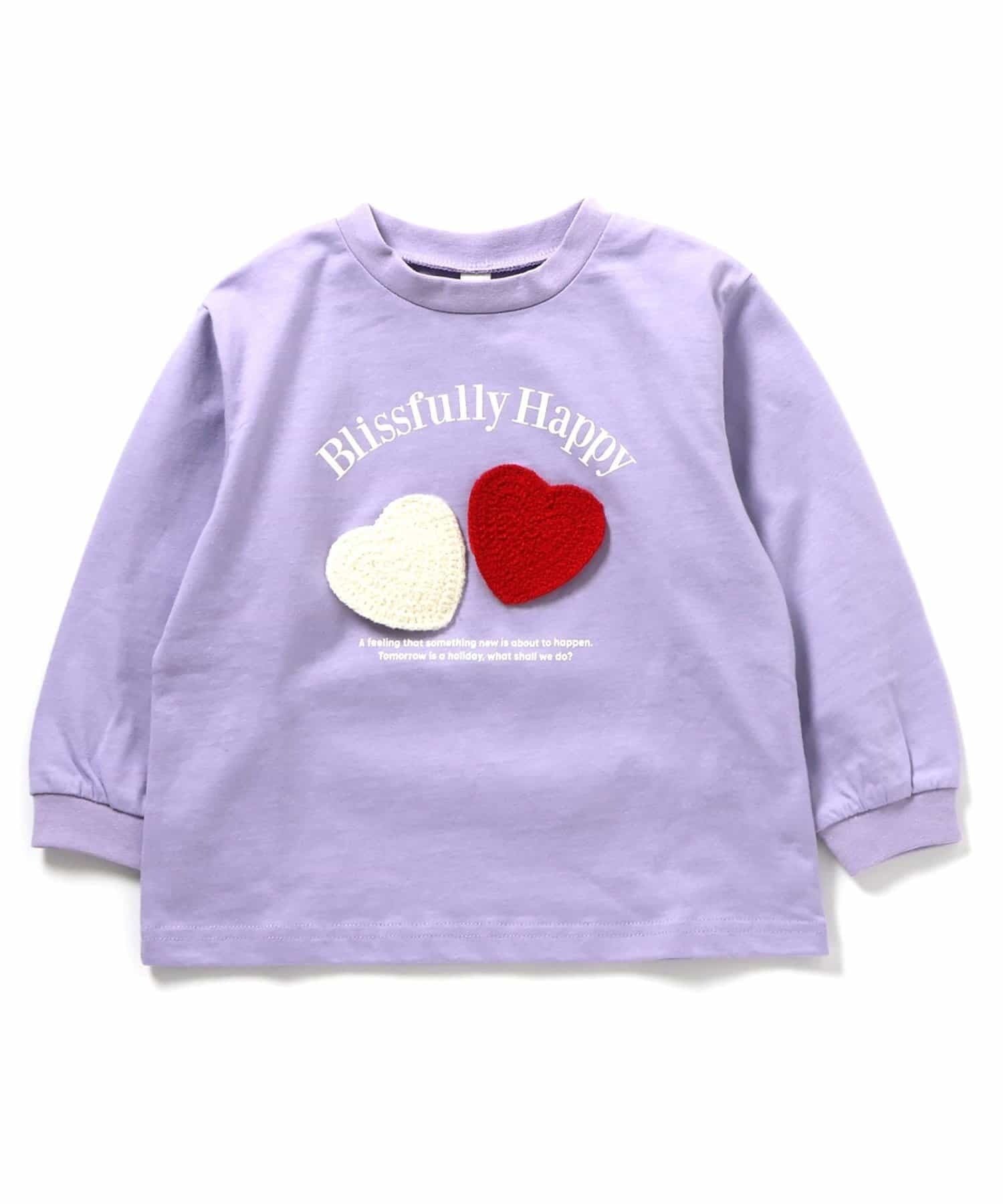 [apres les cours] 키즈 코바늘 뜨개 모티브 티셔츠