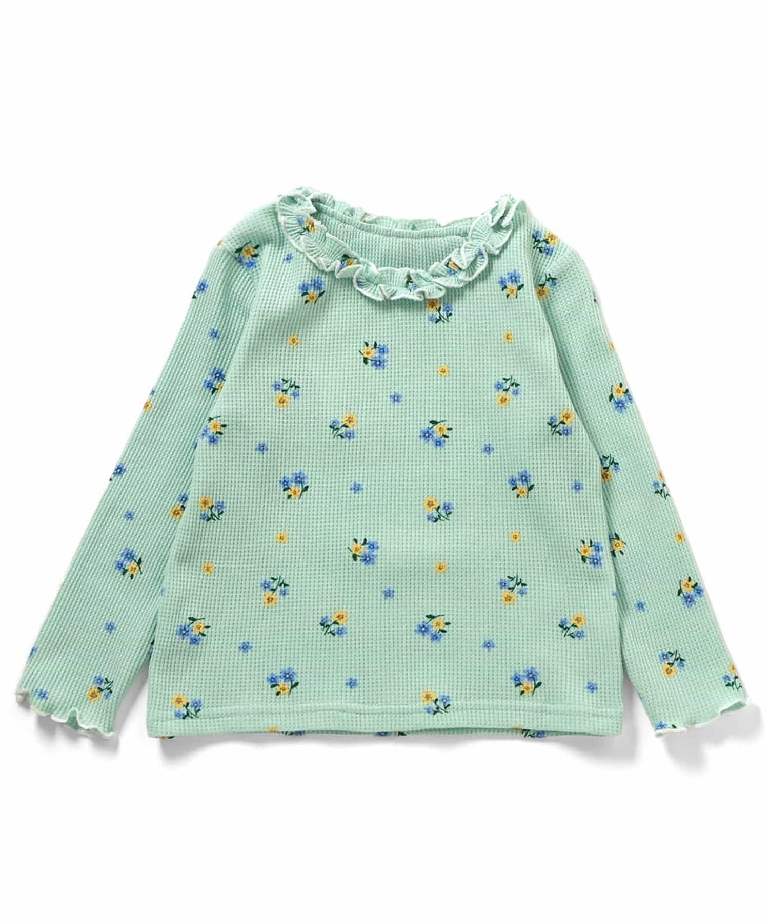 [apres les cours] 키즈 프릴 카라 와플 메로 티셔츠