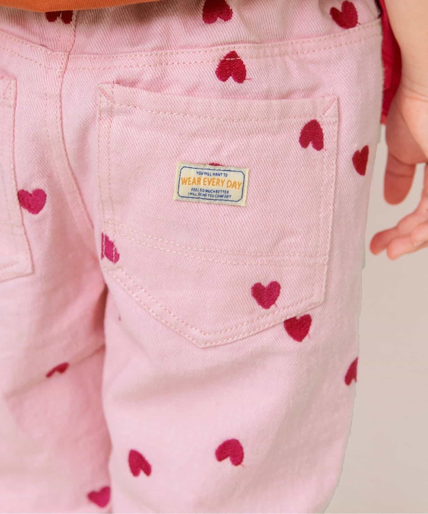 [BREEZE] 키즈 하트 자수 팬츠