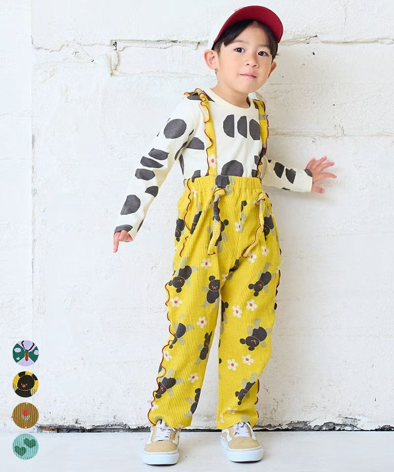 [MARKEY'S] 키즈 올 패턴 와플 멜빵 2WAY 바지