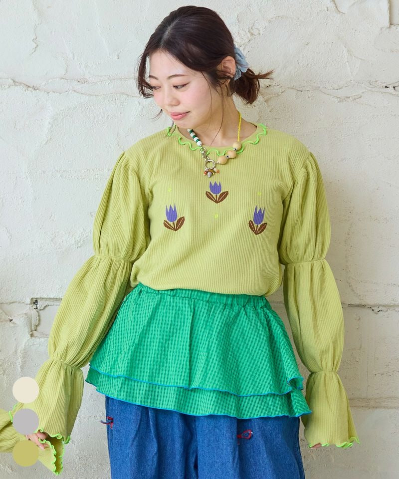 [MARKEY'S] 맘사이즈 스모킹 슬리브 와플 컷소