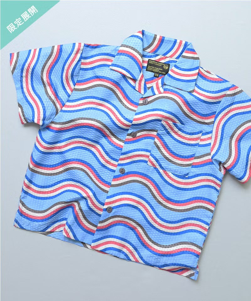 [MARKEYS] 마키즈 키즈 UV 차단 이지케어 패턴 드라이 셔츠