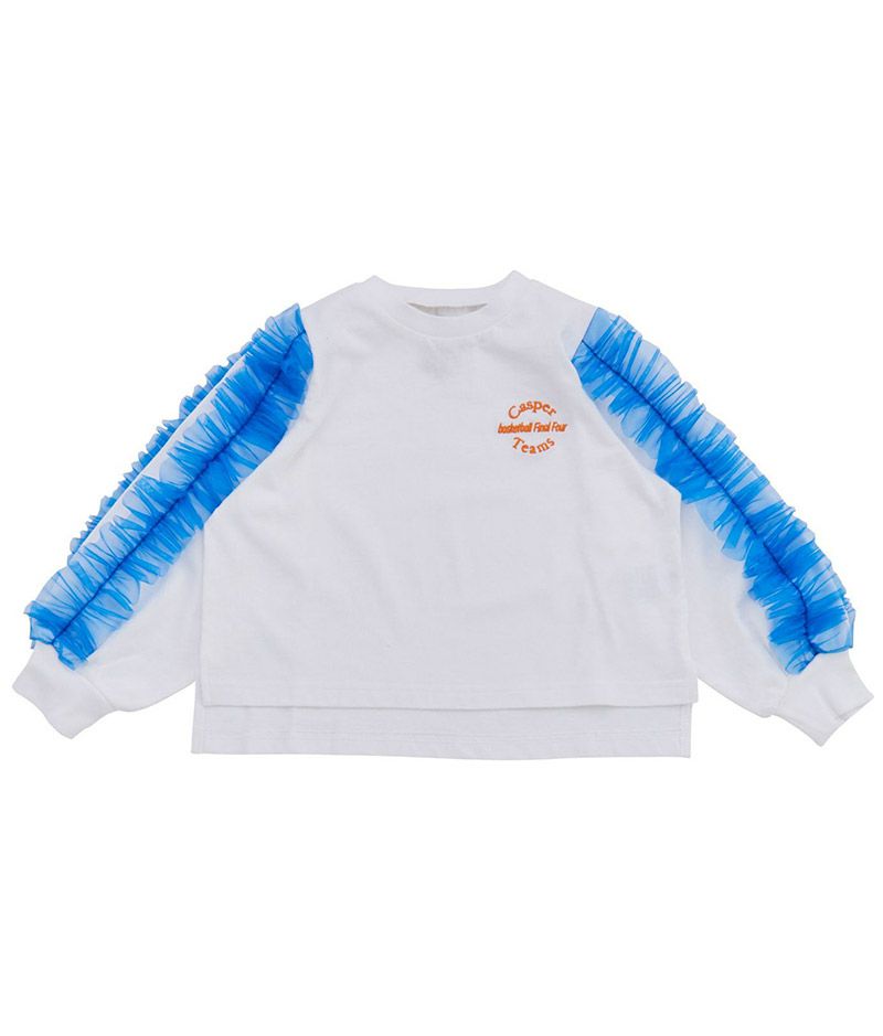 [Ocean and ground] 키즈 글리터 튤 프릴 긴팔티