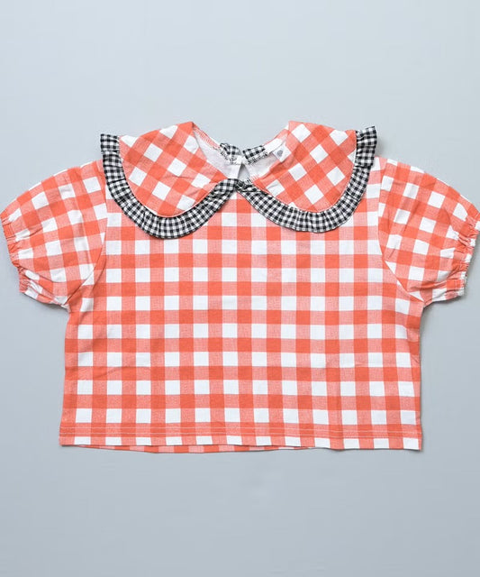 [MARKEYS] 마키즈 체크 카라 반팔 티셔츠