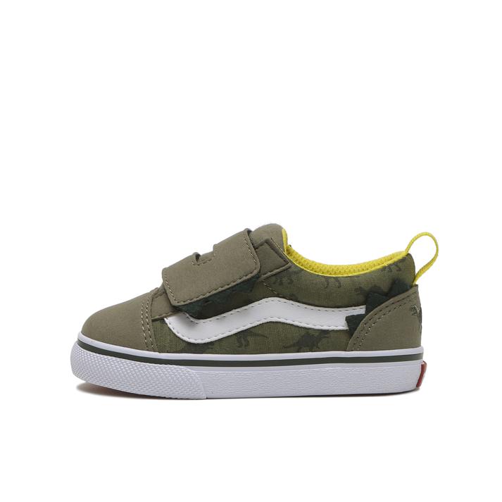 VANS 베이비 올드스쿨 다이노 카키 전체 이미지