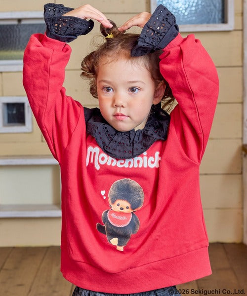 MARKEY'S 마키즈 키즈 몬치치 프린트 스웨트셔츠 レッド 사진 5